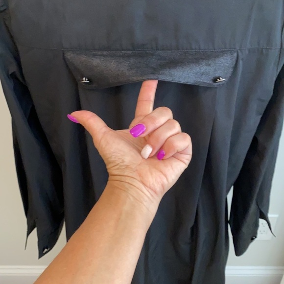 IC By Connie K Black Faux Suede Trim Full Zip Jacket - Picture 5 of 10